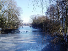 Heimatverein Warendorf: Wintervergnügen 2006 am zugefrorenen Emssee